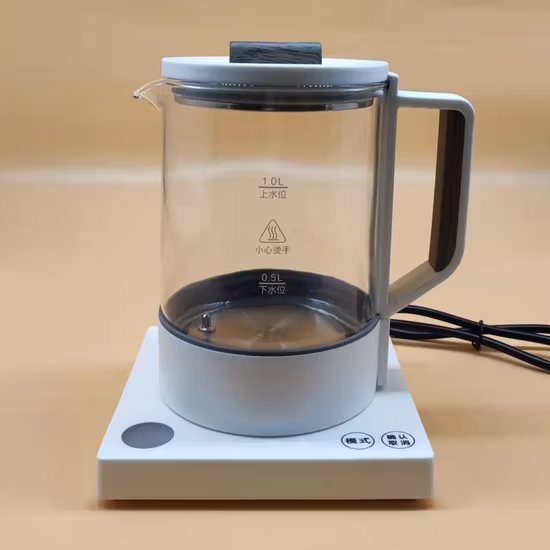 Bouilloire en verre numérique intelligente électronique de style de vie de boutique de taille mini de 1,0 L